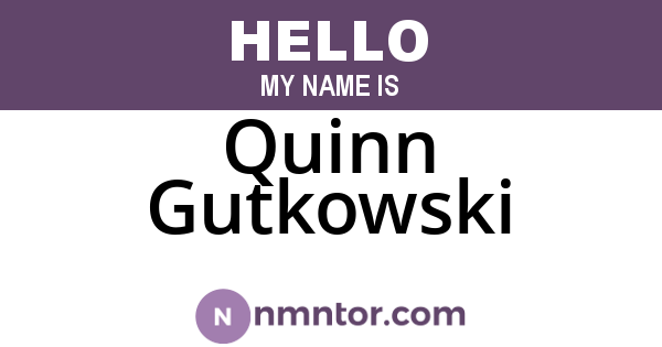 Quinn Gutkowski
