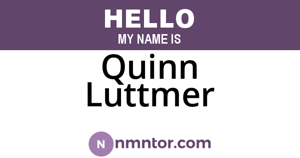 Quinn Luttmer