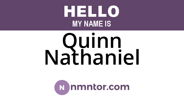 Quinn Nathaniel