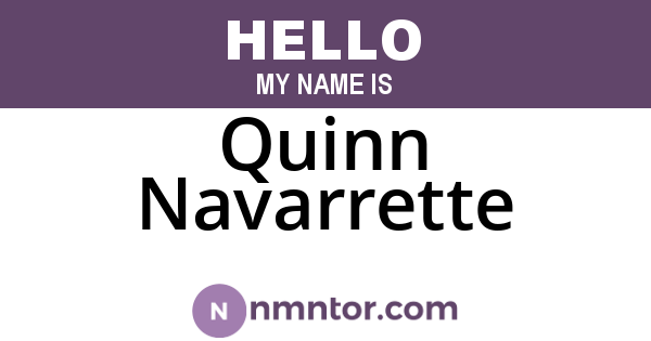 Quinn Navarrette