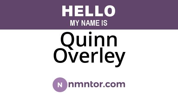 Quinn Overley