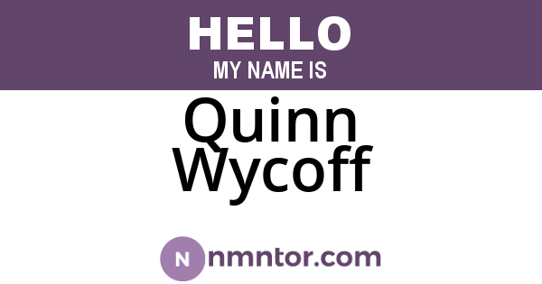 Quinn Wycoff