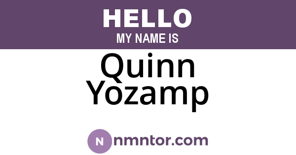 Quinn Yozamp