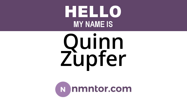 Quinn Zupfer