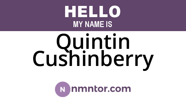 Quintin Cushinberry