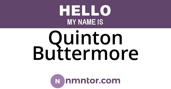 Quinton Buttermore