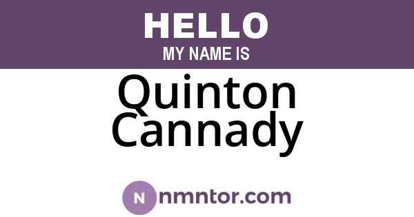 Quinton Cannady