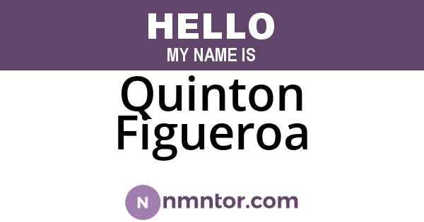 Quinton Figueroa