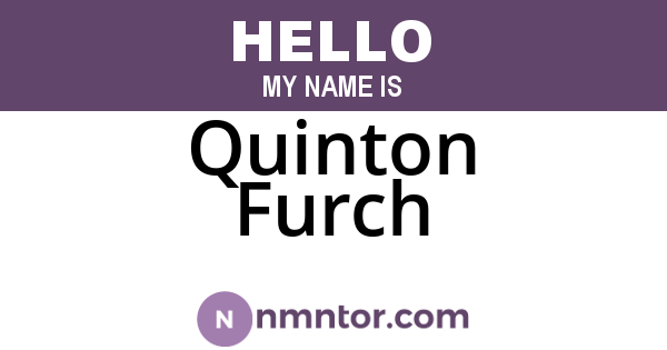 Quinton Furch