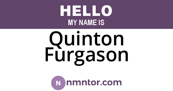 Quinton Furgason