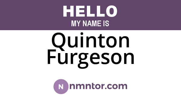 Quinton Furgeson