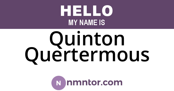 Quinton Quertermous