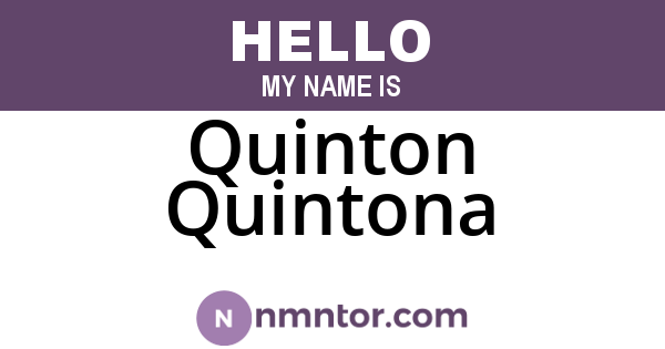 Quinton Quintona