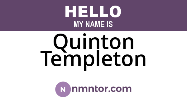 Quinton Templeton