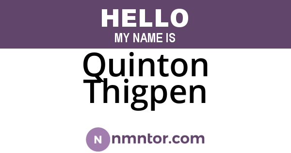 Quinton Thigpen