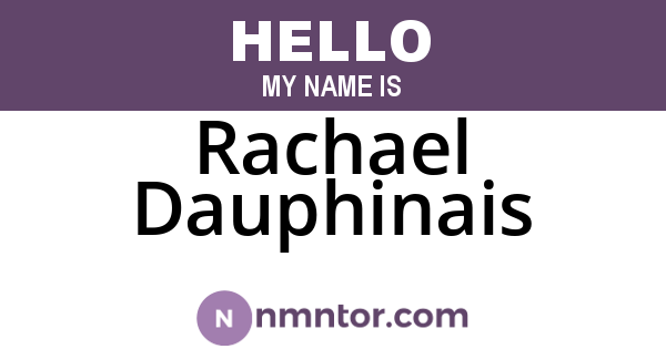 Rachael Dauphinais