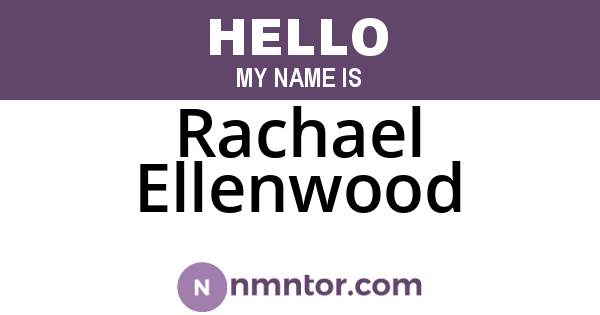 Rachael Ellenwood