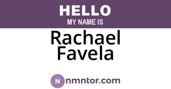 Rachael Favela