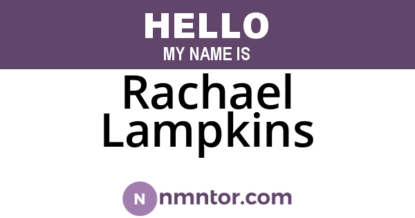 Rachael Lampkins
