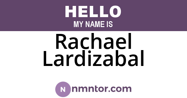 Rachael Lardizabal