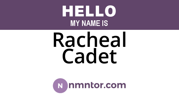 Racheal Cadet