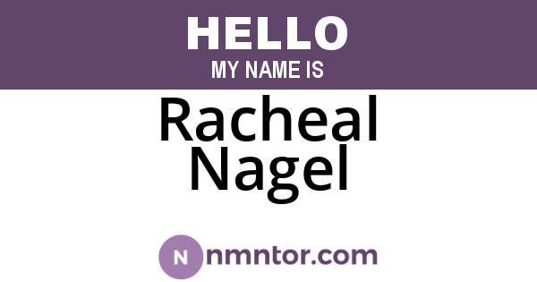 Racheal Nagel