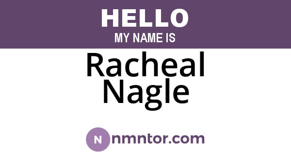 Racheal Nagle