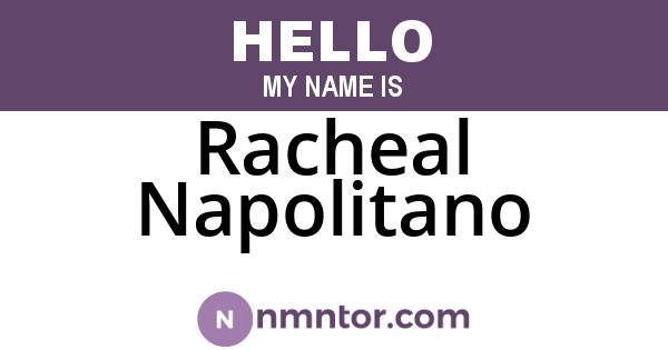 Racheal Napolitano