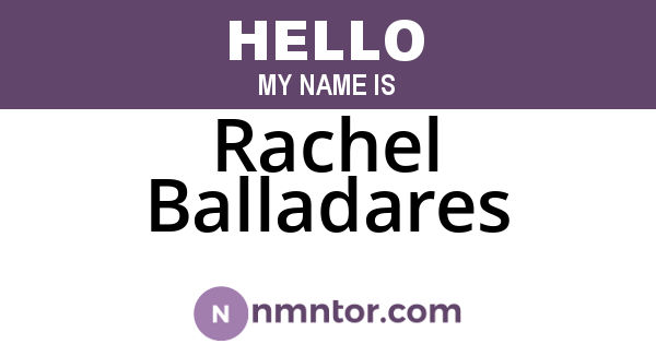 Rachel Balladares