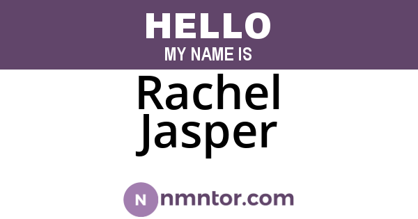Rachel Jasper