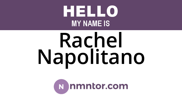 Rachel Napolitano