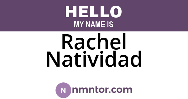 Rachel Natividad