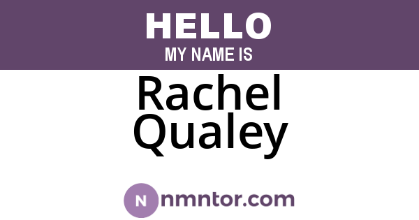 Rachel Qualey