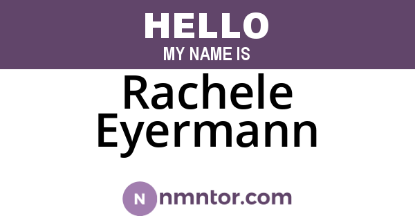 Rachele Eyermann
