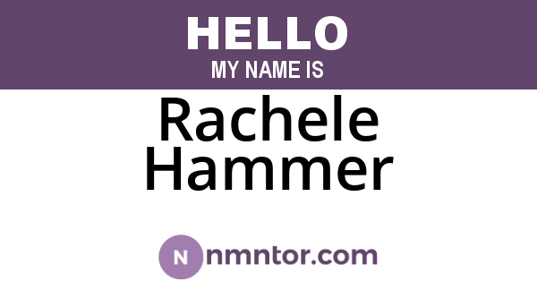 Rachele Hammer
