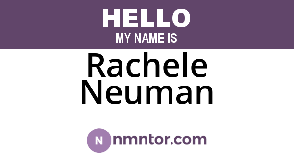 Rachele Neuman