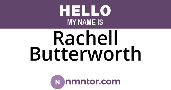 Rachell Butterworth