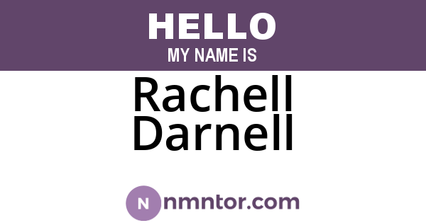 Rachell Darnell