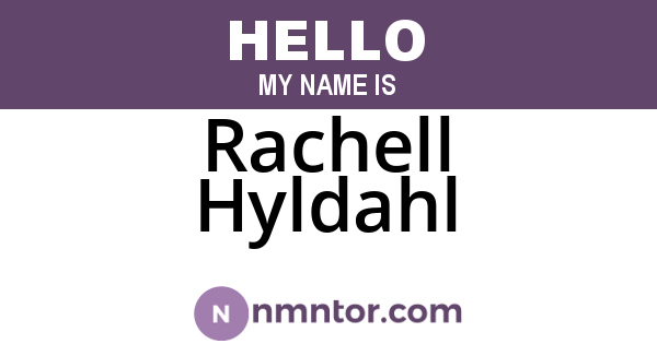 Rachell Hyldahl