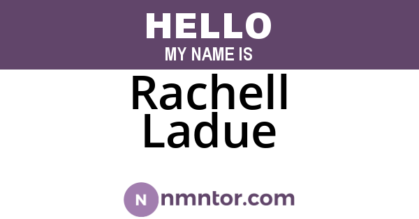 Rachell Ladue