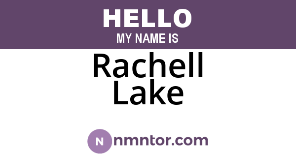 Rachell Lake