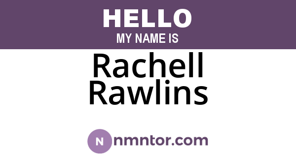 Rachell Rawlins