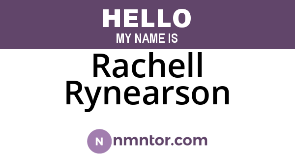 Rachell Rynearson