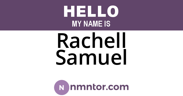 Rachell Samuel