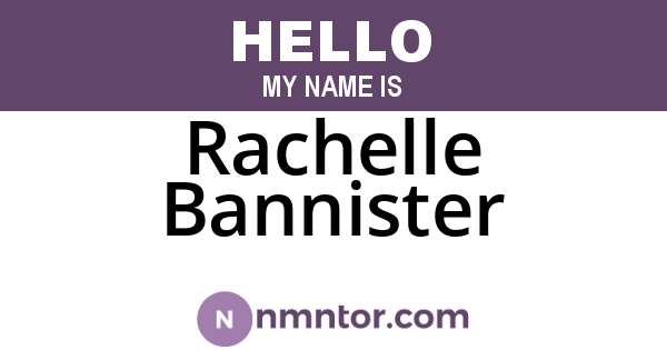 Rachelle Bannister