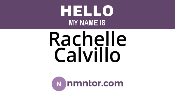 Rachelle Calvillo