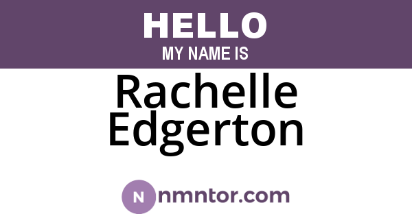 Rachelle Edgerton