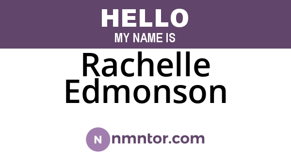 Rachelle Edmonson