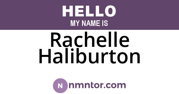 Rachelle Haliburton