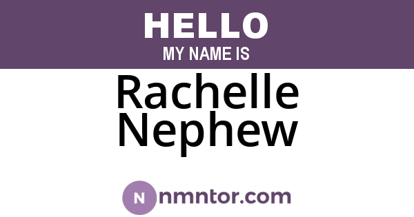 Rachelle Nephew